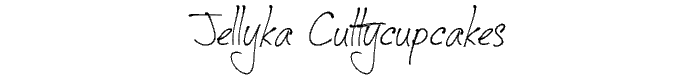 Jellyka CuttyCupcakes font